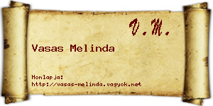 Vasas Melinda névjegykártya