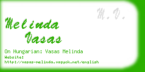 melinda vasas business card